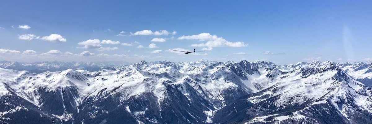 Flugwegposition um 12:49:32: Aufgenommen in der Nähe von Gemeinde Trebesing, Österreich in 2550 Meter